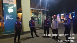 Sat Samapta Polres Sumbawa Barat Gelar Patroli Obvit di PT PLN Persero