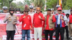 Polres Sumbawa Ikut Serta Pawai Alegoris Meriahkan HUT ke-80 RI di Sumbawa, Ajak Masyarakat Jaga Semangat Kebersamaan