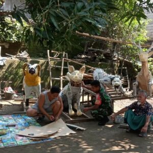 Semarak Persiapan Gawe Gubuk Sedesa Peteluan Indah Dimulai