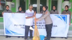 Polwan Polres Sumbawa Barat Gelar Bakti Sosial dan Bakti Religi Sambut Hari Jadi ke-77