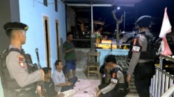 Patroli Jelang Subuh Sat Samapta Polres Bima Kota, Sampaikan Himbauan Kamtibmas kepada Warga