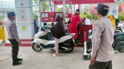 Jajaran Polsek Polres Sumbawa Barat Laksanakan Monitoring di Pertamina