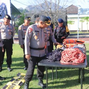 Kapolres Laksanakan Pengecekan Kesiapan Siaga Bencana.