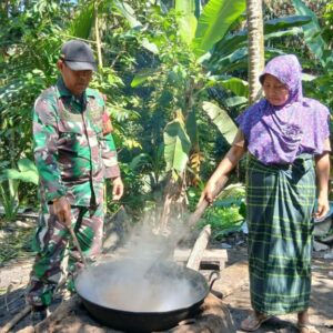 Gula Aren Meningkat, Warga Giri Madia Syukuri Jalan TMMD