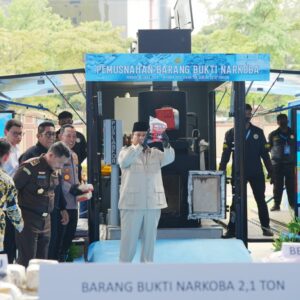 Presiden Pimpin Pemusnahan 214,84 Ton Narkoba oleh Polri, Kapolri: Tindak Lanjut Asta Cita