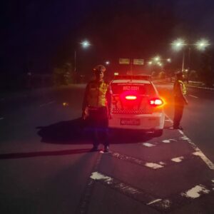 Patroli Malam Satlantas Lombok Barat Amankan By Pass BIL 2