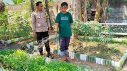 Polsek Lembar Cek Lahan Warga, Dukung Ketahanan Pangan