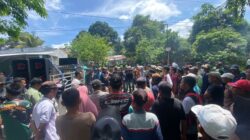 AKSI DAMAI MASYARAKAT DESA CALABAI BERLANGSUNG AMAN DAN TERTIB, POLSEK PEKAT LAKUKAN PENGAMANAN MAKSIMAL