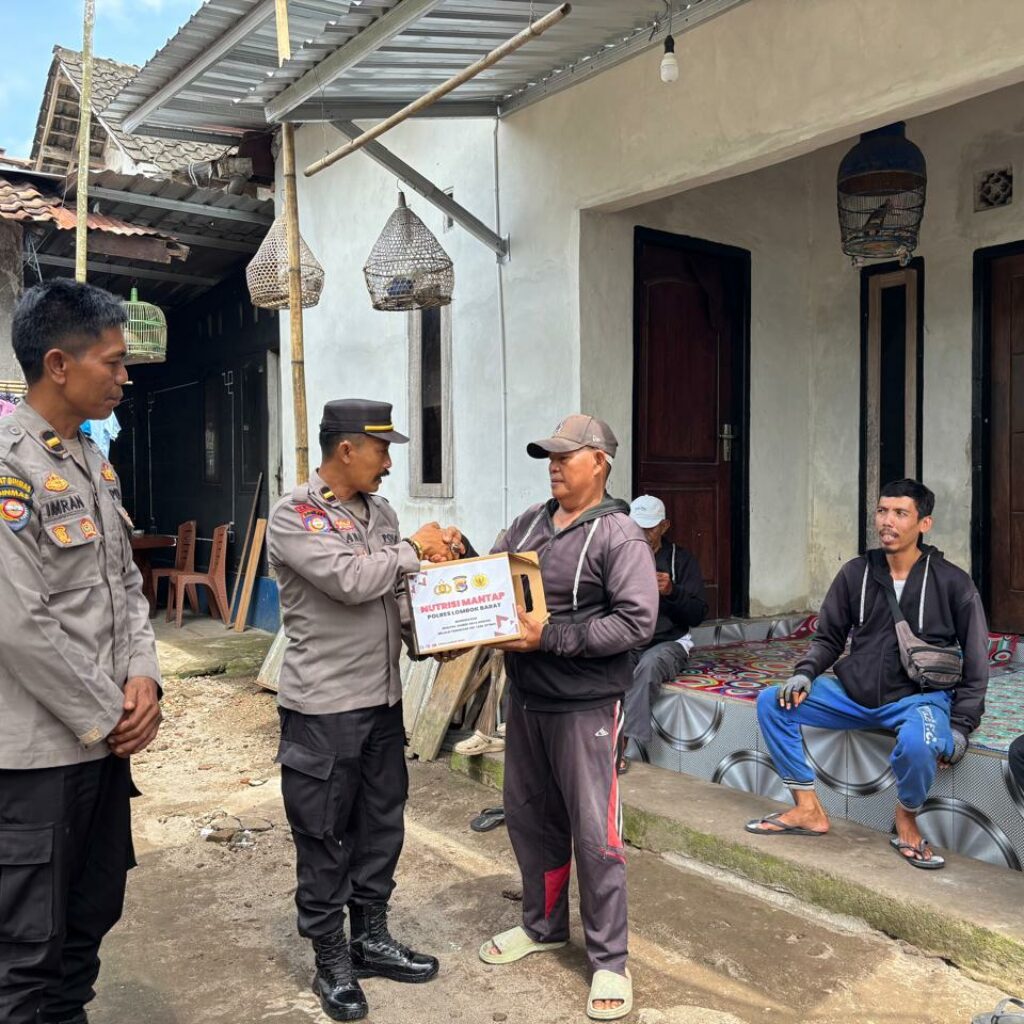Polres Lombok Barat Peduli Pekerja Keras Lewat Program Nutrisi Mantap