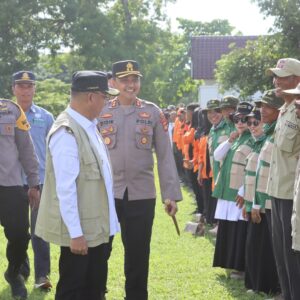 Kapolres Bima Kota Hadiri Apel dan Simulasi Siaga Bencana Tingkat Kota Bima Tahun 2025