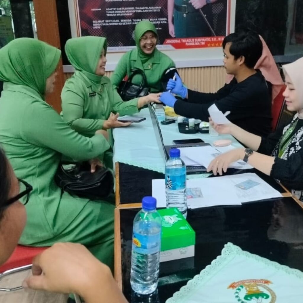 Pemeriksaan HPV DNA Persit Kodim 1606 Dorong hidup sehat