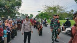 BHABINKAMTIBMAS DESA PENGENJEK LAKSANAKAN PENGAMANAN KEGIATAN NYONGKOLAN DI DESA NYEROT