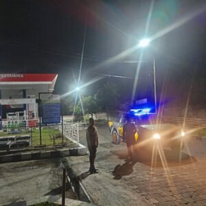 Polres Loteng Tingkatkan Patroli ke Sejumlah SPBU Jelang Tahun Baru