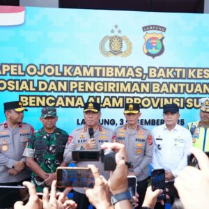 Polri All-Out Tangani Krisis Sumatera: Wakapolri Lepas Bantuan Kemanusiaan Polda Lampung