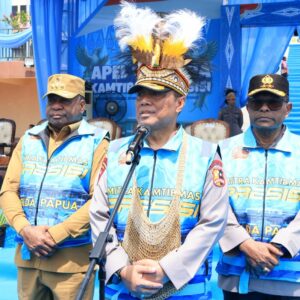 Wakapolri Apresiasi Sinergi Ribuan Mitra Kamtibmas dalam Apel Mitra Kamtibmas Presisi di Polda Papua