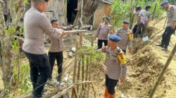 Brimob Sumut Gerak Cepat Perbaiki Tanggul Sungai Tanjung Pura, Warga Berterima Kasih dan Apresiasi Tinggi