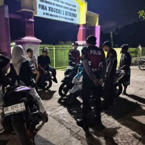 Patroli Dialogis Polres Lombok Barat Jaga Kamtibmas Malam Hari