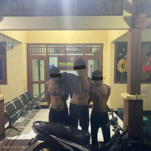 Polsek Pekat Amankan Tiga Terduga Pelaku Pencurian Biji Jambu Mente di Kadindi Barat
