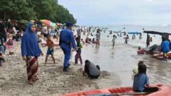 Pengamanan Ketat Pantai Batu Layar Pasca Tahun Baru