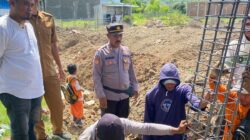 Dukung Penuh Program Prioritas Presiden RI, Kapolsek Bolo Hadiri Peletakan Batu Pertama Pembangunan Gedung KMP