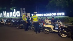 Polres Lombok Barat Patroli Jalur Bypass BIL, Antisipasi Cuaca Ekstrem