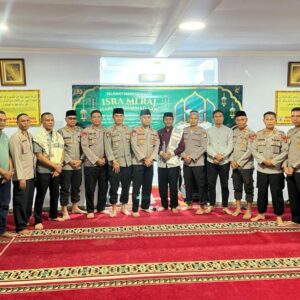 Hadiri Peringatan Isra Mi,raj Nabi Muhammad SAW, Kapolsres Bima AKBP M.Anton Bhayangkara Gaisar S.I.K.MH ” Mari Kita Teladani Akhlak Mulia Rasulullah”