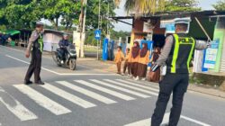 Satlantas Polres Bima Gelar Rawan Pagi dan Bantu Penyeberangan di SDN 01 Panda