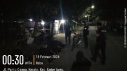 Unit Patroli Sat Samapta Polres Sumbawa Bubarkan Aksi Balap Lari di Area SMK 3