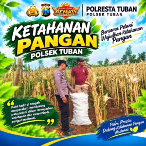 Polsek Tuban Dukung Ketahanan Pangan, Perkuat Sinergi Bersama Petani