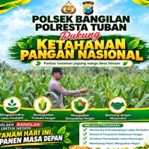 POLSEK BANGILAN DUKUNG KETAHANAN PANGAN TANAMAN JAGUNG