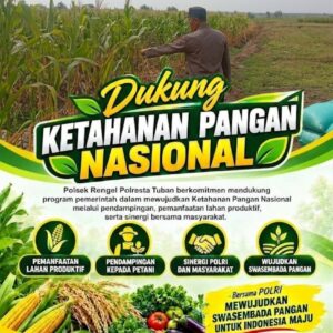 Polri Dukung Astacita, Polsek Rengel Polresta Tuban Turun Cek Tanaman Jagung Warga di Desa Pekuwon