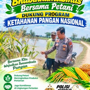 Polsek Palang Dukung Ketahanan Pangan Nasional Melalui Pemantauan Lahan Jagung